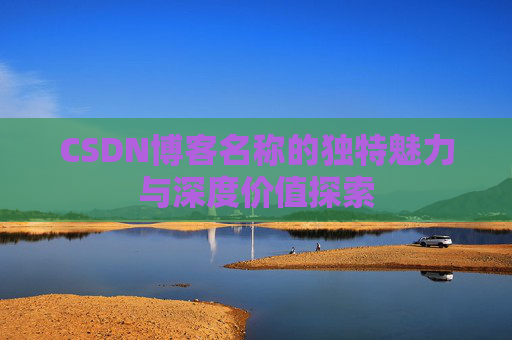 CSDN博客名称的独特魅力与深度价值探索